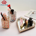 Golden Crystal Bling Cosmetic Holder Storage Box